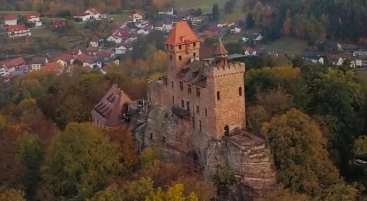 Ferienwohnung Am Waldrand Lemberg Bagian luar foto